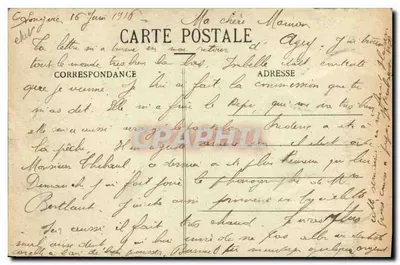 CPA Commerce Cartes postales Dijon Place Darcy et boulevard Sevigne — Verso