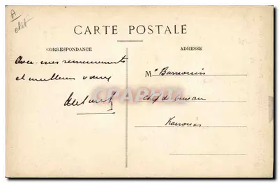 Agence de la Société Générale — Place Carnot, Carcassonne — Photo-Litho Roudière, Carcassonne — Verso