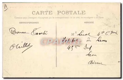Dieppe — A Sociedade Geral — Rue Cycogne — P. Blin — Verso