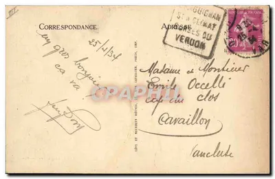Draguignan — Avenue Carnot und die Société Générale — Villy, Place Claude-Gay — Rückseite