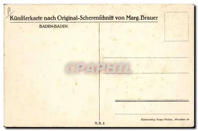 Keiherbrunnen — Baden-Baden — Kunstverlag Franz Walter, München — Verso