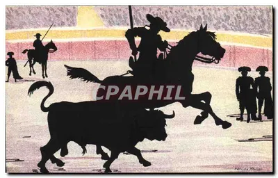 Corrida de touros — silhuetas — F. Philips