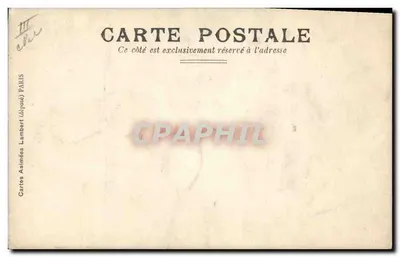 Silhuetas de um homem e de uma mulher caminhando — Cartas Animadas Lambert (depositado) PARIS — Verso