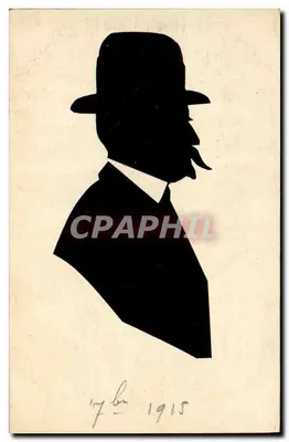 Silhueta de um homem com chapéu — 1915