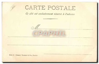 Gaivotas sobre rochedos — M. Andrirossi — Série 29, Clément Tournier & Cie, Genève — Verso