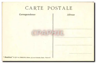 Ortografia — karikatura dzieci — Poulbot nr 37-A — Rewers
