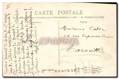 Draguignan — Pierre de la Fée (Dolmen Druida Antigo) — Editor não identificado, número de série 1460 — Verso