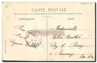 Em Morvan - Dolmen Chevresse - Monument druídico (compr. 9 m. 50 por 5 m. de largura) - Gicleé E. Lata & Amiens — Verso
