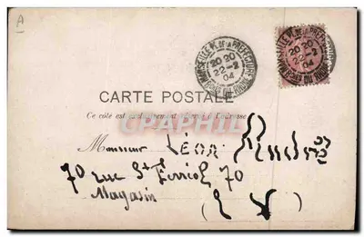 Três soldados à porta — caricatura de L. Vaugé — editor anônimo, n° 40 — Verso