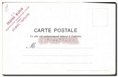 Soldats en marche — A LA GRANDE MAISON — V. Guillaume, n°49 — Verso