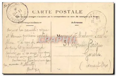 Soldats en manœuvres — Au repos — Éditeur inconnu, n° 218 — Verso