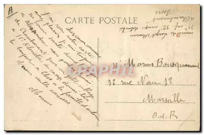 Regimento indo para o Campo de CHAMBARAN fazendo uma grande parada — L. Charvet, fot-edição. Grand-Croix — Verso