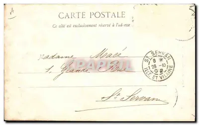Kostium normandzki — Thiberville, 1840 — Tapaché A. Bernard, Paryż — Rewers