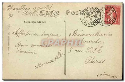 Normand — kobieta przy pompie do wody — ND. Fot. n°37 — Rewers
