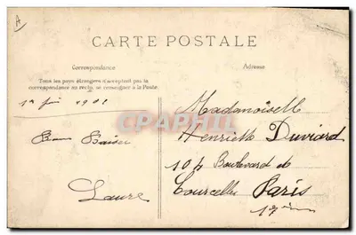 Sujets de Normandie — collage de scènes de vie — C.P.A. PARIS — Verso