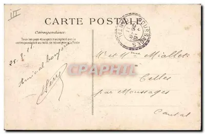 Millénaire Normand — Rainha das Halles — Charu — Rouen 1911 — Verso