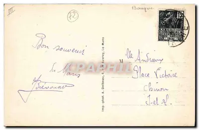 Le Mans — Piazza della Repubblica — Grégoire & Cie — Verso