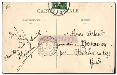 Épinal — Pont de Pierre et Crédit Lyonnais — Paul Testart, Epinal — Verso