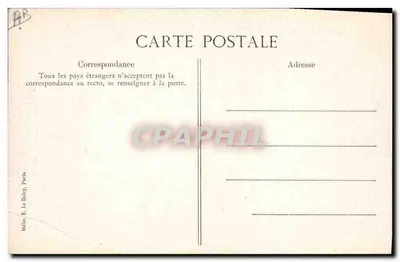 Crédit Lyonnais, Paris — Der Große Treppenaufgang — Verlag E. Le Dobby, Paris — Rückseite