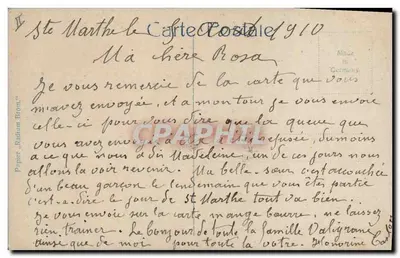 Gato em um chapéu — editor 'Papier Radium Brani' — n° 4631-1 — Verso