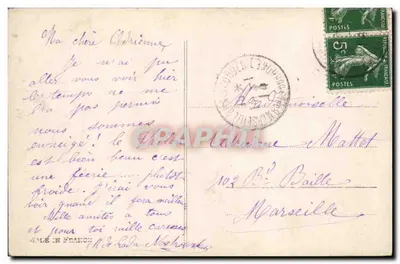 Trzech dzieci z kotami — Souvenir d'Amitié — M. 24 — Rewers