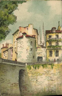 Bayonne - Os Muros e a Torre de Lachepaillet — editor Barday, n° 3058 A