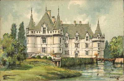 Castelo de Azay-le-Rideau — vista geral — BARDAY