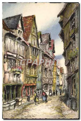 Lisieux — Velhas Casas da Rue aux Fèvres — Darpay
