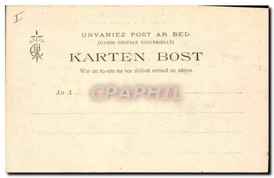 Dolmen Kergavat — blisko Plouharnel-Carnac — Jumelle Cadot nr 103 — Rewers