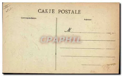 Stara pocztówka Folklore Normandie Czapka i stroj z Dolnej Normandii Okolice Argentan — Rewers