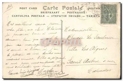 Due giovani donne normande — sotto l'ombrello — ND Phot. — Verso