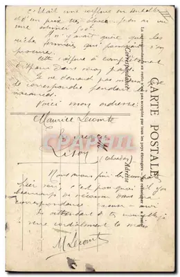 As Três Amigas no Roquete — A Fiação — C.P.A., Caen — Verso