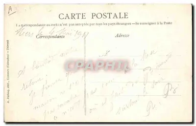 Toalete da Noiva - O Chalé Tapizado — A. Tubaoq, edição Cammes (Calvados) - n° 67 — Verso