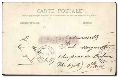 De Normandie — Een jonge Dentellière — La C.P.A. nr. 80 — Achterkant