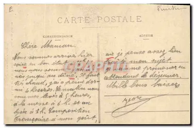 Der Zauberer des Berges Laouic-Coz — wartet auf seine Konsultationen in SAINT-THOIS — Sammlung Valls, n° 1255 — Rückseite
