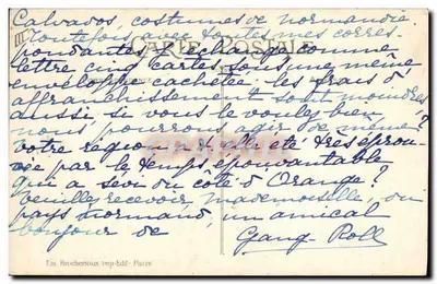 Żona — korona weselna — Em. Brochertoux, nr 609 — Rewers
