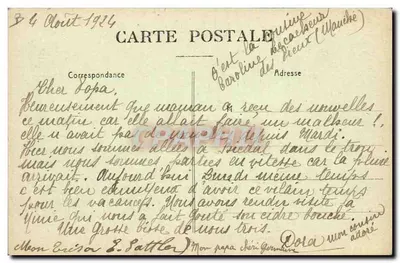 Les Pieux (Manche) — Traje normando com a Cometa — Edição Lefrançois — Verso