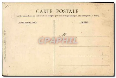 Mulher em traje normando — Pays de Caux — A. Dibrosy, editor, n° 375 — Verso