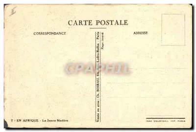 W Afryce — La Sauce Madère — Ch. Boimaert — Rewers