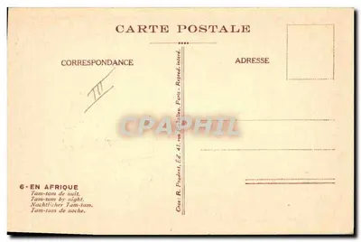 Tam-tam 's nachts — In Afrika — Ed. R. Prudent, Parijs — Achterkant