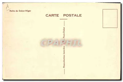 Parada do Dakar-Niger — Cena de estação — Ch. Boirau — Verso