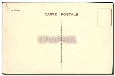 Lebensszenen — Senegal — Verleger Le Salam, Paris-Dakar — Rückseite