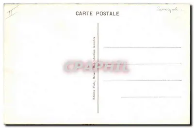Os deitados — Senegal — Edição Viale, Dakar — Verso