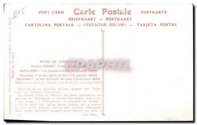 Napoleão I em batalha de Elba — Episódio da batalha de Elba — Impreensas Fotográficas de Nocardern Frères — Verso