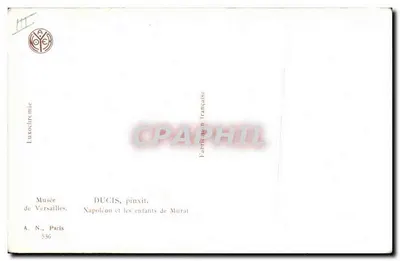 Napoleon i dzieci Murata — DUCIS, pinxit. — Muzeum w Paryżu, Paryż, nr 536 — Rewers