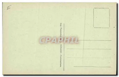 Palácio de Fontainebleau — Os Adeus — Coleção Artística C. Mg — Verso