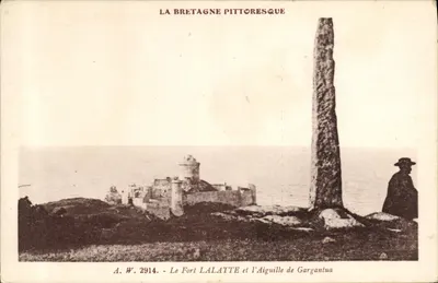 Het Fort Lalatte en de Spits van Gargantua — Het pittoreske Bretagne — A.W. 2914