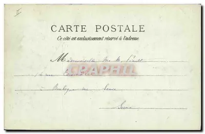 Brignogan - Wyrównania skał kaplicy Świętego Pola — kolekcja Villard, Quimper, nr 682 — Rewers