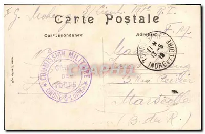 Tours — O Hotel de Ville e o Comptoir d'Escompte — LL, n°40 — Verso