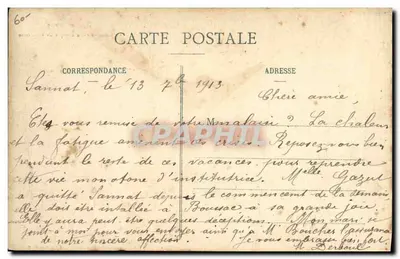 O Comodoro de Empréstimo de Mulhouse — TROYES — Coleção G. — Verso